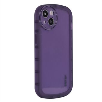 ENKAY HAT Prince For iPhone 14 6,1 tommers Matt TPU Støtsikker gjennomskinnelig Anti- Scratch Edge Presist Cutout Telefonveske