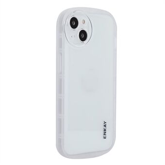 ENKAY HAT Prince For iPhone 14 6,1 tommers Matt TPU Støtsikker gjennomskinnelig Anti- Scratch Edge Presist Cutout Telefonveske