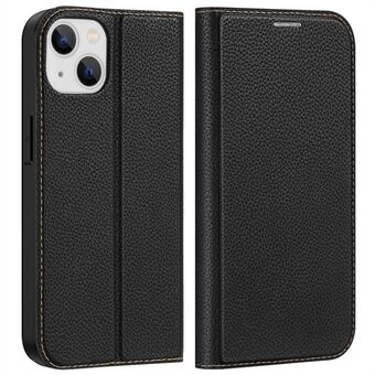 DUX DUCIS Skin X2 Series for iPhone 14 6,1 tommers autoabsorbert telefonveske i skinn Anti- Scratch telefondeksel med kortspor