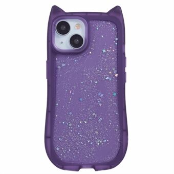 JTW-serien For iPhone 14-etui TPU katteøre telefondeksel Bling stjerneepoksy