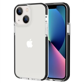 Tofarget designtelefondeksel for iPhone 14 6,1 tommer, gjennomsiktig mykt TPU-mobildeksel Anti- Scratch