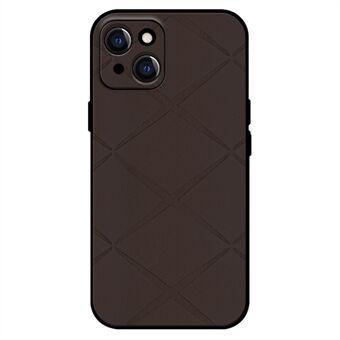 For iPhone 14 Etui PU Lærbelagt PC+TPU Hybrid Telefondeksel