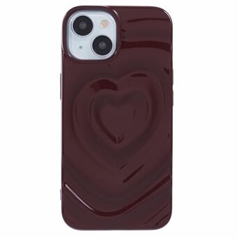 WT-serien for iPhone 14 Etui Hjerte Design Støtsikker Mykt TPU Telefondeksel