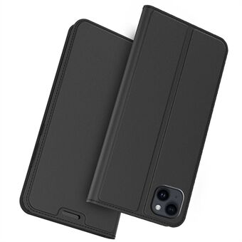 For iPhone 14 Etui Magnetisk Låsemekanisme Lær Deksel Kortholder Seerstativ