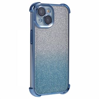 For iPhone 14 Etui Glitter TPU Telefondeksel Forsterkede Hjørner