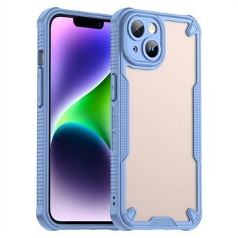 For iPhone 14-etui, frostet telefonbakdeksel i PC+TPU