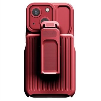 Explorer-serien for iPhone 14 Avtakbar bakklips Kickstand telefonveske PC + TPU støtsikkert hybriddeksel