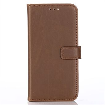 For iPhone 14 Anti Scratch Retro telefonveske Stand Crazy Horse Texture PU Leather Flip lommebokdeksel