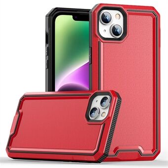 For iPhone 14 Dual Color Anti-drop telefonveske Hard PC-bakdeksel Myk TPU Bumper Hybrid-deksel