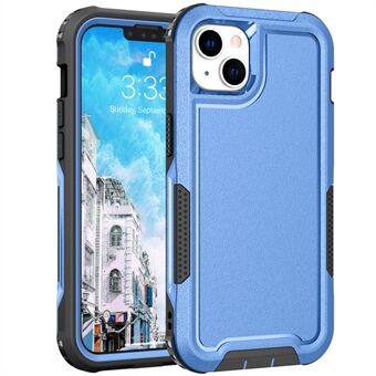 For iPhone 14 Støtsikkert telefondeksel 3-i-1 Hybrid Myk TPU Hard PC Drop Protective Back Cover