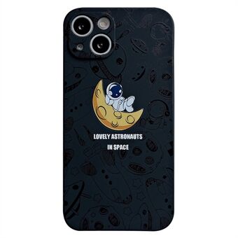 For iPhone 14 Space Astronaut Pattern TPU-telefondeksel Nøyaktig utskjæring Anti- Scratch bakdeksel