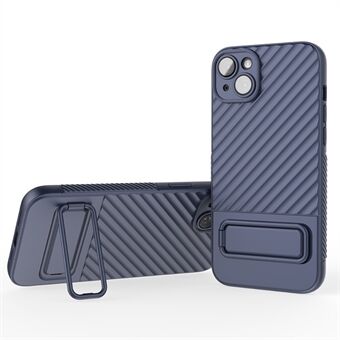 For iPhone 14 Kickstand magnetisk telefondeksel Kameralinsebeskytter Robust TPU-bakdeksel