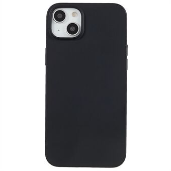 Mykt TPU-telefondeksel for iPhone 14/13, matt finish Anti- Scratch mobiltelefon bakdeksel - svart