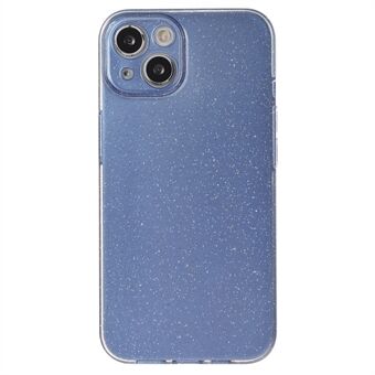 For iPhone 14 Deksel Glitterpulver Myk TPU Støtsikker Jelly Telefondeksel