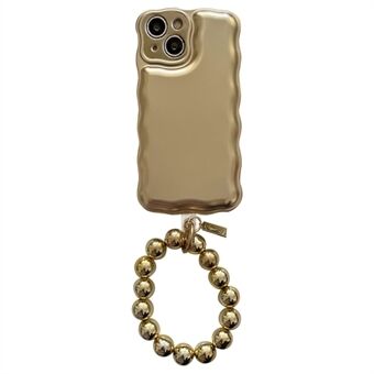 For iPhone 14 Deksel Airbag Myk TPU Støtsikker Telefondeksel med Armbåndslenke