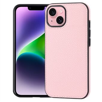 For iPhone 14 Etui Anti-fall Anti-fingeravtrykk PU Lær Belagt TPU Smarttelefon Deksel