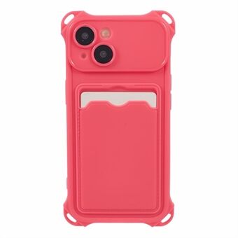 HRX Series for iPhone 14 TPU Etui Kort Holder Mobiltelefon Deksel (Presis Utskjæring)