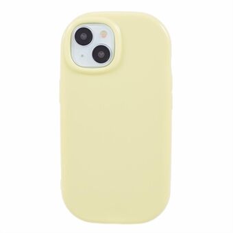 JQ-serien For iPhone 14 Etui Solid Farge Fleksibel TPU Telefon Deksel (Stort Bakre Linsehull)