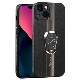 KADEM For iPhone 14 Etui Flytende PU Lær+TPU+Acrylic Smartphone Deksel