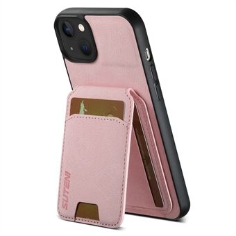 SUTENI H02 For iPhone 14 Etui Litchi Tekstur PU Skinn Kortholder Mobilbeskytter