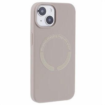 BJT-serie for iPhone 14 magnetisk telefonetui TPU+Silikon stoff-fôr bakdeksel