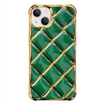 For iPhone 14 Elektrisk Ledende TPU-etui Diamantmønster Beskyttende Telefondeksel