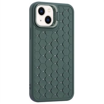 For iPhone 14 Etui Skjult Stativ Varmeavledning Mykt TPU Telefondeksel