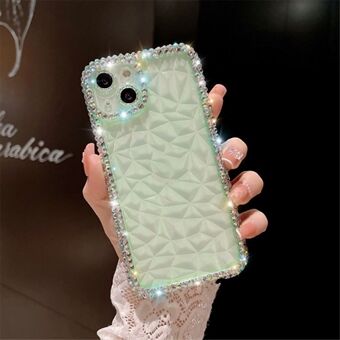 For iPhone 14 Etui Harpiks Rhinestones Dekor Diamanttekstur TPU Telefon Deksel