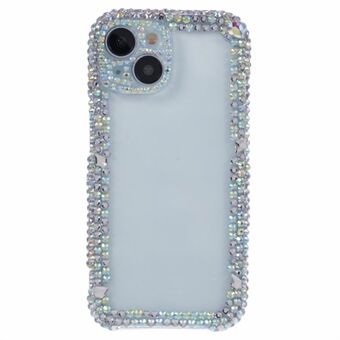 XY-serien For iPhone 14 Etui DIY Rhinestones Dekor Støtsikkert TPU Beskyttelsesdeksel