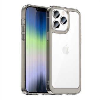 For iPhone 14 Pro 6,1 tommers fire hjørner Anti-fall børste tekstur Anti-fingeravtrykk TPU+akryl Mobiltelefondeksel