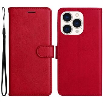 For iPhone 14 Pro 6,1 tommer KT Leather Series-2 Stand , lommebokdesign Godt beskyttet telefonveske i lær med praktisk stropp