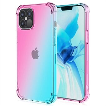 For iPhone 14 Pro 6,1 tommers gradientdesign Fallbestandig TPU myk Edge med forsterkede hjørner Mobildeksel