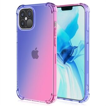 For iPhone 14 Pro 6,1 tommers gradientdesign Fallbestandig TPU myk Edge med forsterkede hjørner Mobildeksel