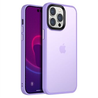 For iPhone 14 Pro 6,1 tommer Anti-fall Matt Anti-flekker TPU+PC-telefonveske Lett Slim Lens Beskyttelse Bakdeksel