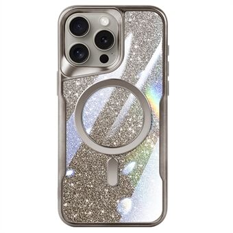 For iPhone 14 Pro Deksel Kompatibel med MagSafe TPU + PC Gradient Glitter Mobiltelefonskydd