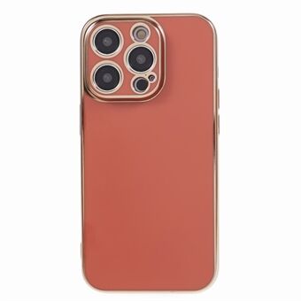 For iPhone 14 Pro TPU-etui, blank finish, 6D elektroplettering telefondeksel