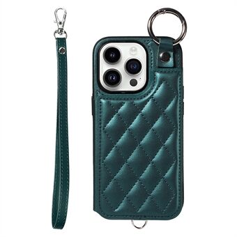 Kortveske 009 for iPhone 14 Pro Etui med PU-lærbelagt TPU-telefondeksel Flip-støtte