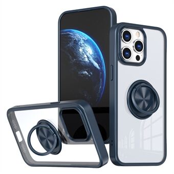 For iPhone 14 Pro Deksel TPU+PC Magnetisk Bilmontering Telefondeksel med Støtteben