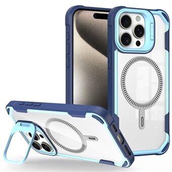 For iPhone 14 Pro Deksel PC+TPU+Akryl Bakdeksel med Linse Støttekompatibel med MagSafe