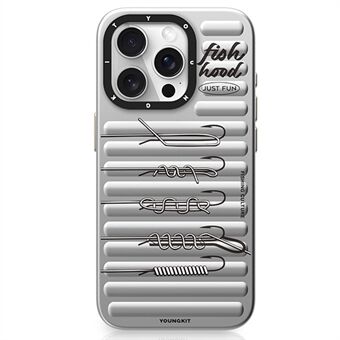 YOUNGKIT Fiskeserie For iPhone 14 Pro Magnetisk Etui IMD Morsomt Mønster PC+TPU Telefondeksel