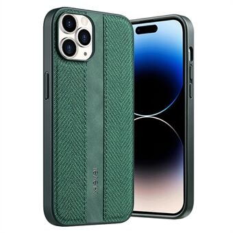 X-LEVEL For iPhone 14 Pro Etui Lær+TPU Stofftekstur Støtsikkert Telefondeksel