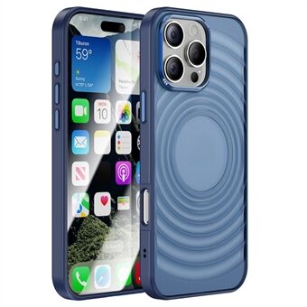 For iPhone 14 Pro Deksel Beskyttende Akryl+TPU Telefondeksel 3D Bølgetekstur