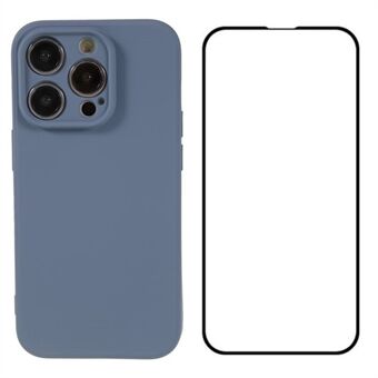 WANLONFENG RB2-serien for iPhone 14 Pro deksel med skjermbeskytter mykt TPU-telefondeksel