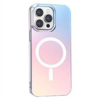 For iPhone 14 Pro Etui Kompatibelt med MagSafe Laser Graderingseffekt TPU+PC Telefondeksel