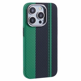 For iPhone 14 Pro Etui Kompatibel med MagSafe Karbonfibermønster Vannoverførings PC Telefondeksel