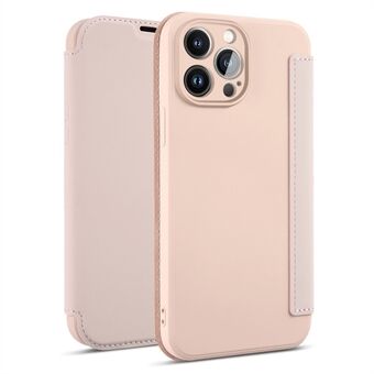 For iPhone 14 Pro Skin-touch Flytende Silikon Beskyttelsesveske Kortholder Støtstativ Telefon Støtsikkert deksel