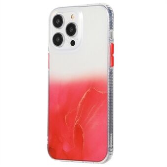 For iPhone 14 Pro Marmormønster Akryl + TPU Anti- Scratch Telefonveske Beskyttende bakdeksel