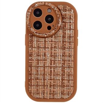 Beskyttelsesveske for iPhone 14 Pro Anti-Drop Telefonveske Myk TPU PU Lær Canvas Telefonveske