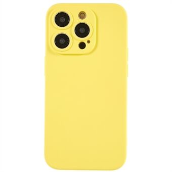 For iPhone 14 Pro Soft TPU 2,0 mm tykk støtsikker telefondeksel flytende silikontekstur buet kant presis utskjæring dekke