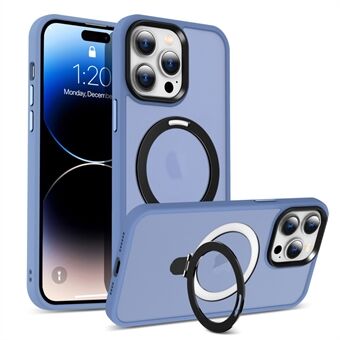 Magnetisk telefondeksel for iPhone 14 Pro kompatibel med MagSafe PC+TPU Ring Støttebeskyttelsesdeksel